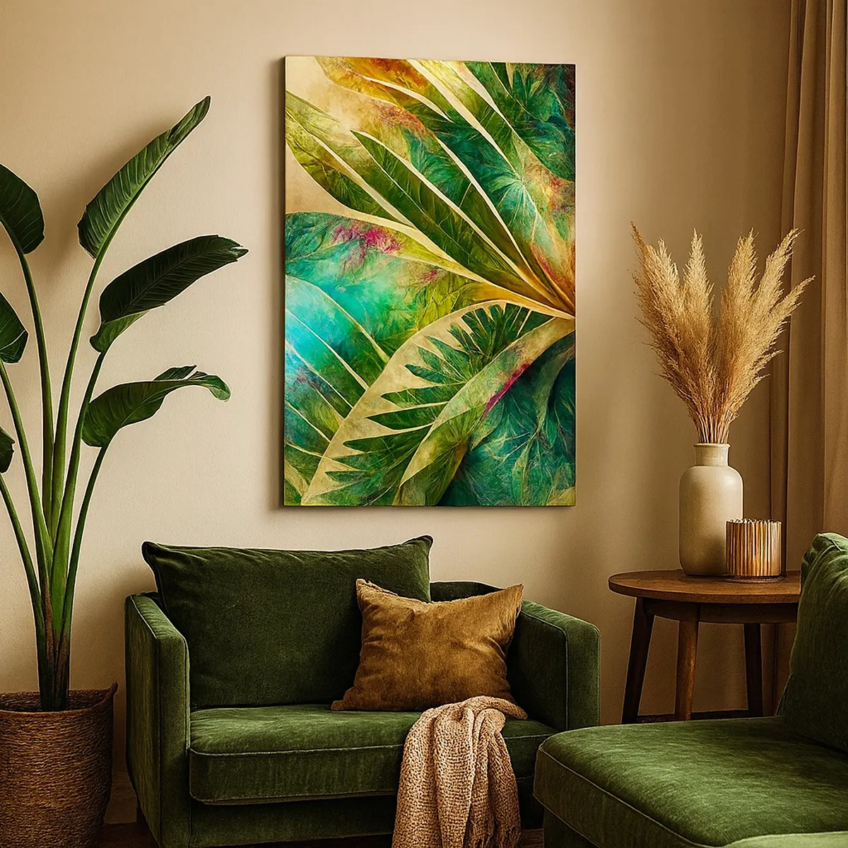 Quadro em tela - As cores dos trópicos - 50x70 cm