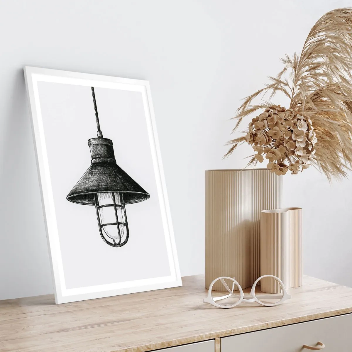 Pôster em moldura branca - Como antigamente… - 70x100 cm