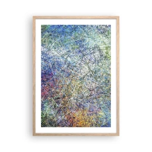 Pôster com moldura de carvalho claro - Não é assim tão simples - 50x70 cm