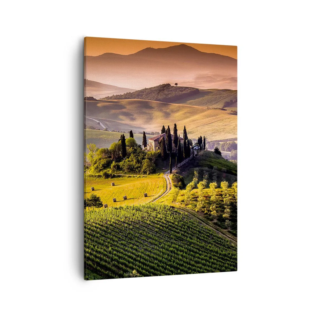 Quadro em tela - Arcádia - Paisagem toscana - 50x70 cm