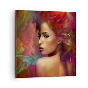 Quadro em tela - Mais bonito do que um arco-íris, tão delicado como um nevoeiro - 60x60 cm