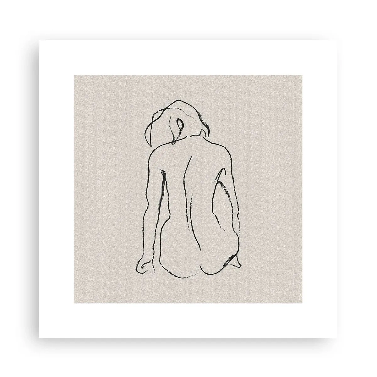 Pôster - Nu de rapariga - 30x30 cm