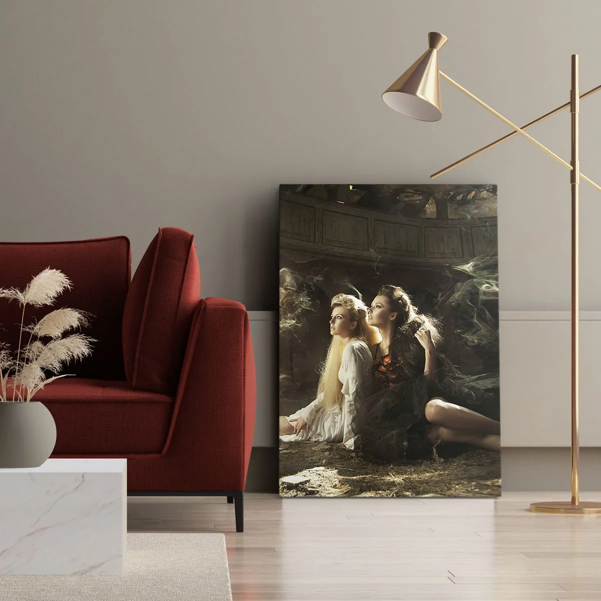 Quadro em tela - E a poesia nasceu - 80x120 cm