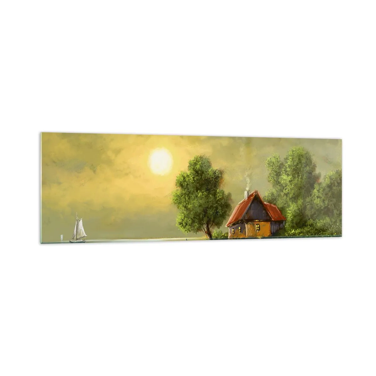 Quadro em vidro - Lindo como uma paisagem - 160x50 cm