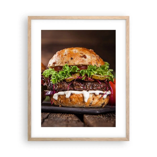 Pôster com moldura de carvalho claro - Sonho americano - 40x50 cm