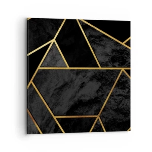 Quadro em tela - Escuridão e esplendor - 70x70 cm