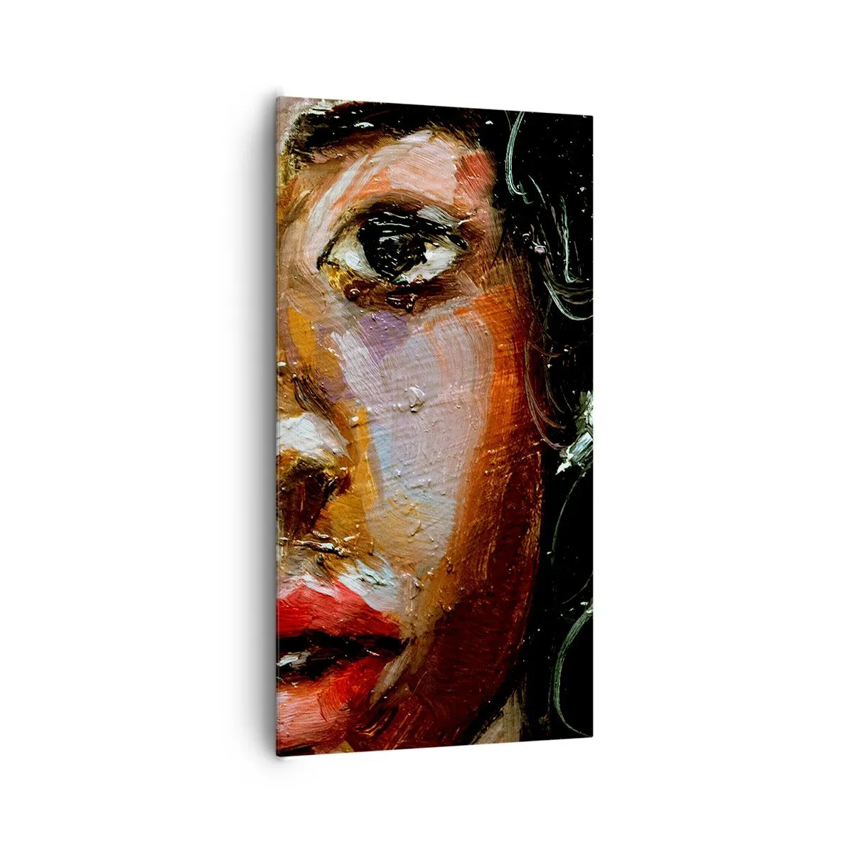 Quadro em tela - Preto e brilho - 65x120 cm