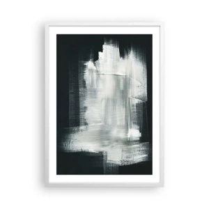 Pôster em moldura branca - Entrelaçado na vertical e horizontal - 50x70 cm