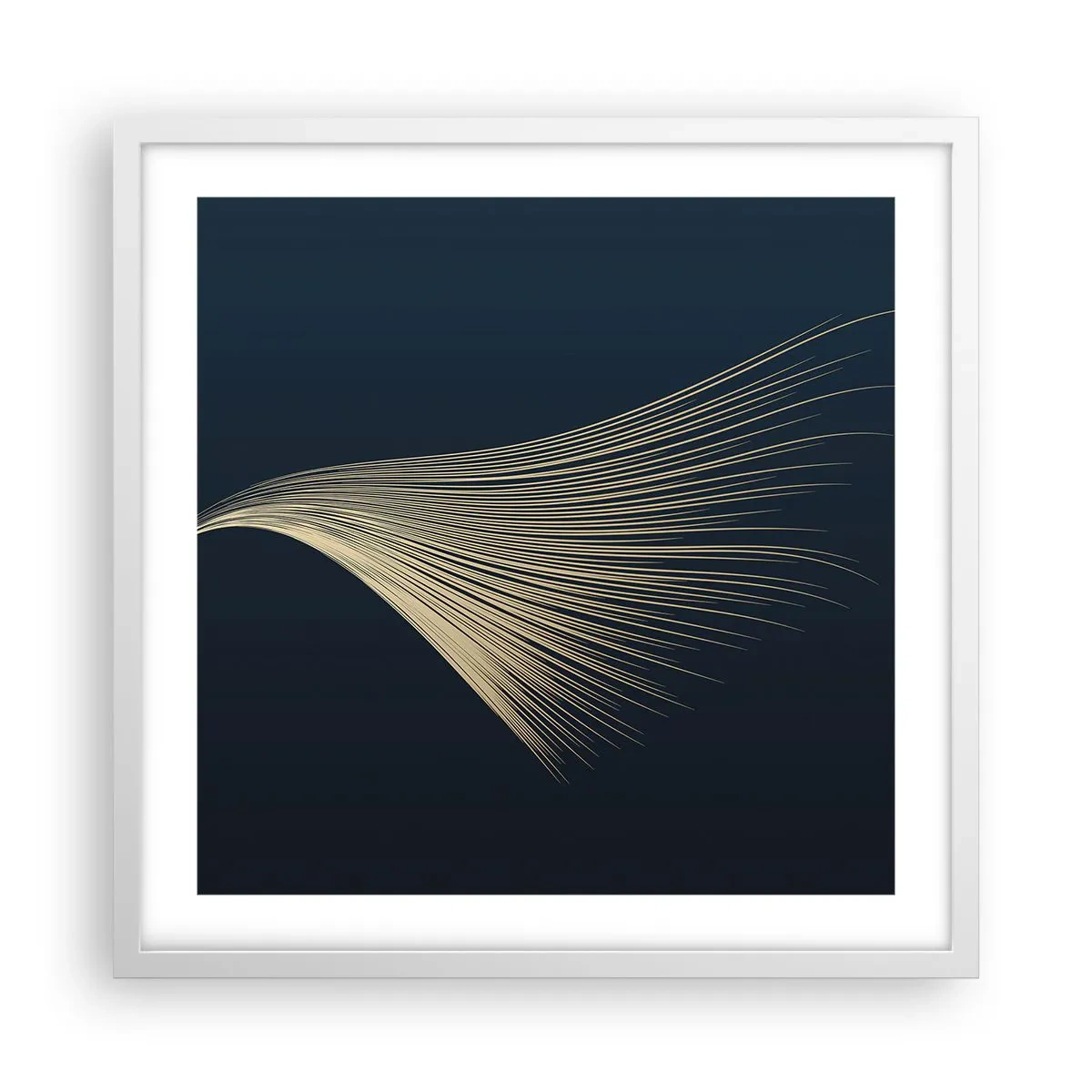 Pôster em moldura branca - Como o cabelo de um anjo - 50x50 cm