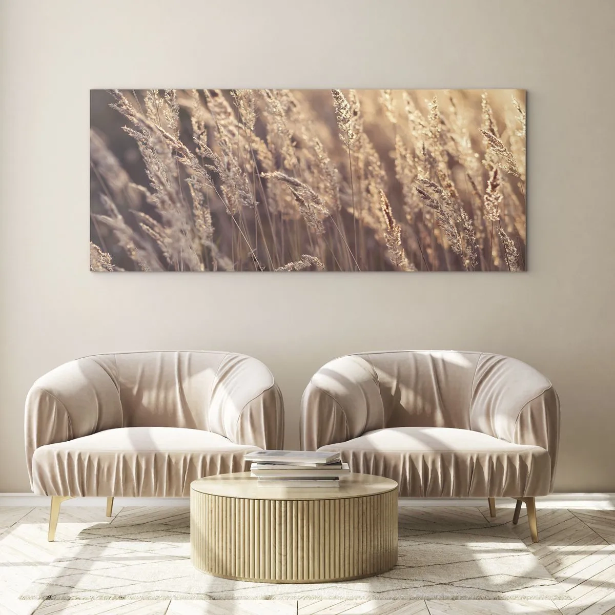 Quadro em vidro - Pronto para receber o outono - 160x50 cm