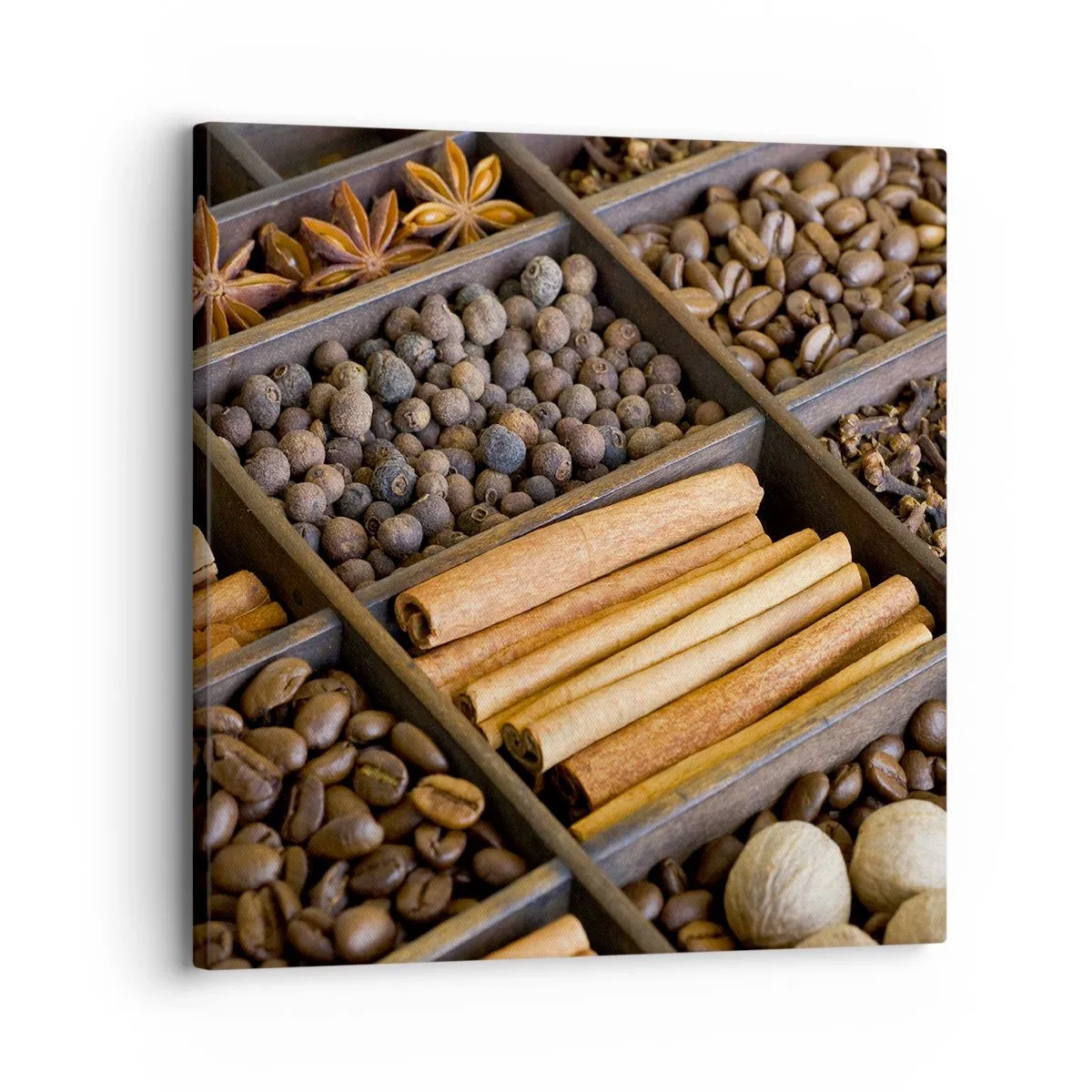 Quadro em tela - Um tesouro de aromas - 30x30 cm