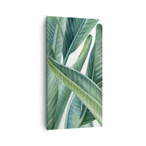 Quadro em tela - O próprio verde - 55x100 cm