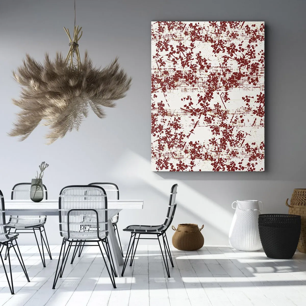 Quadro em tela - Como chita antiga - 50x70 cm