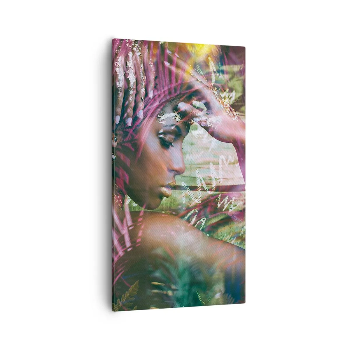 Quadro em tela - Mãe Natureza na selva - 55x100 cm
