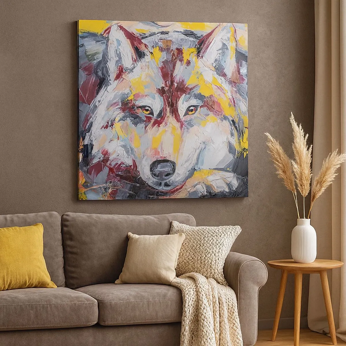 Quadro em tela - Paz entre entes queridos - 30x30 cm