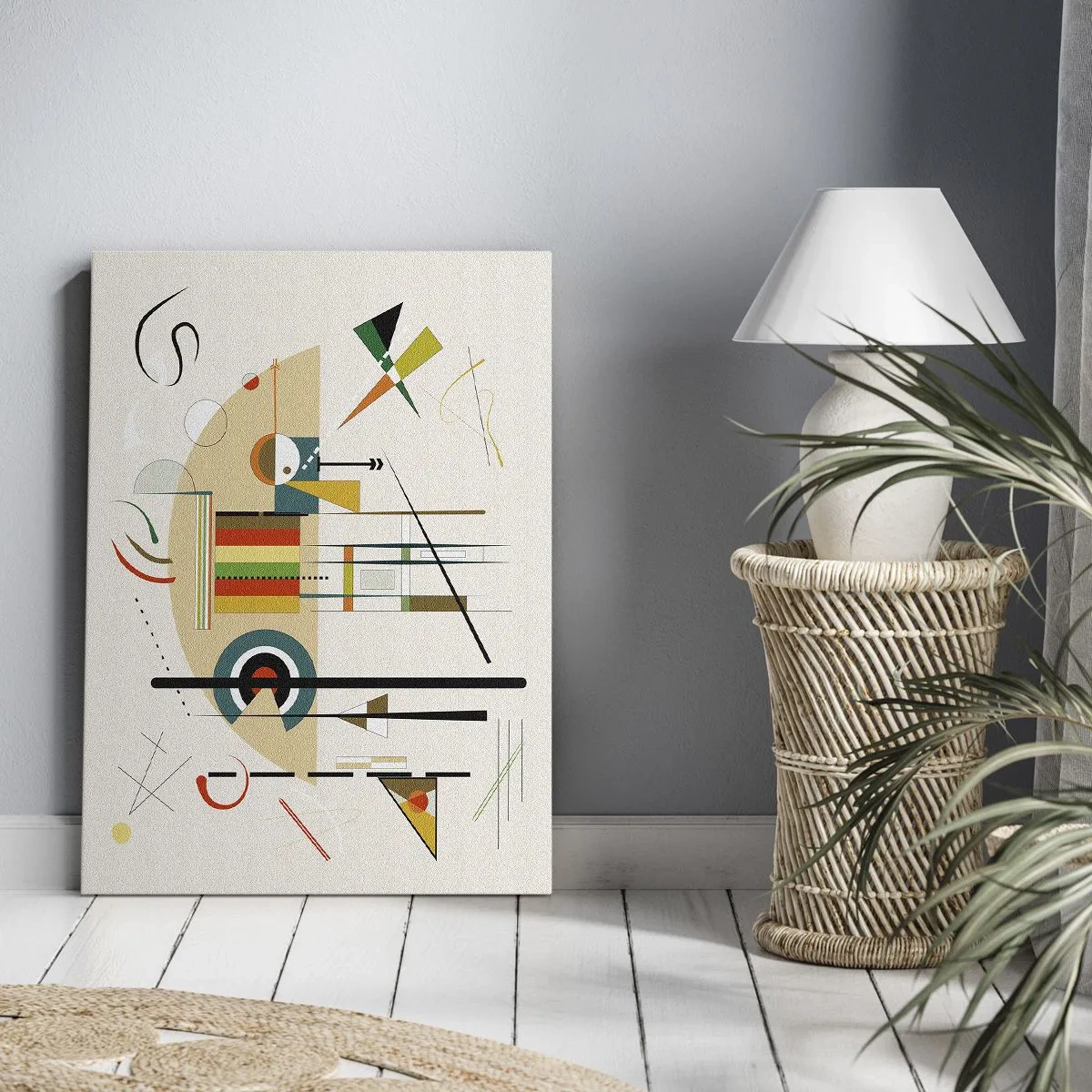 Quadro em tela - E o mundo ri - 80x120 cm