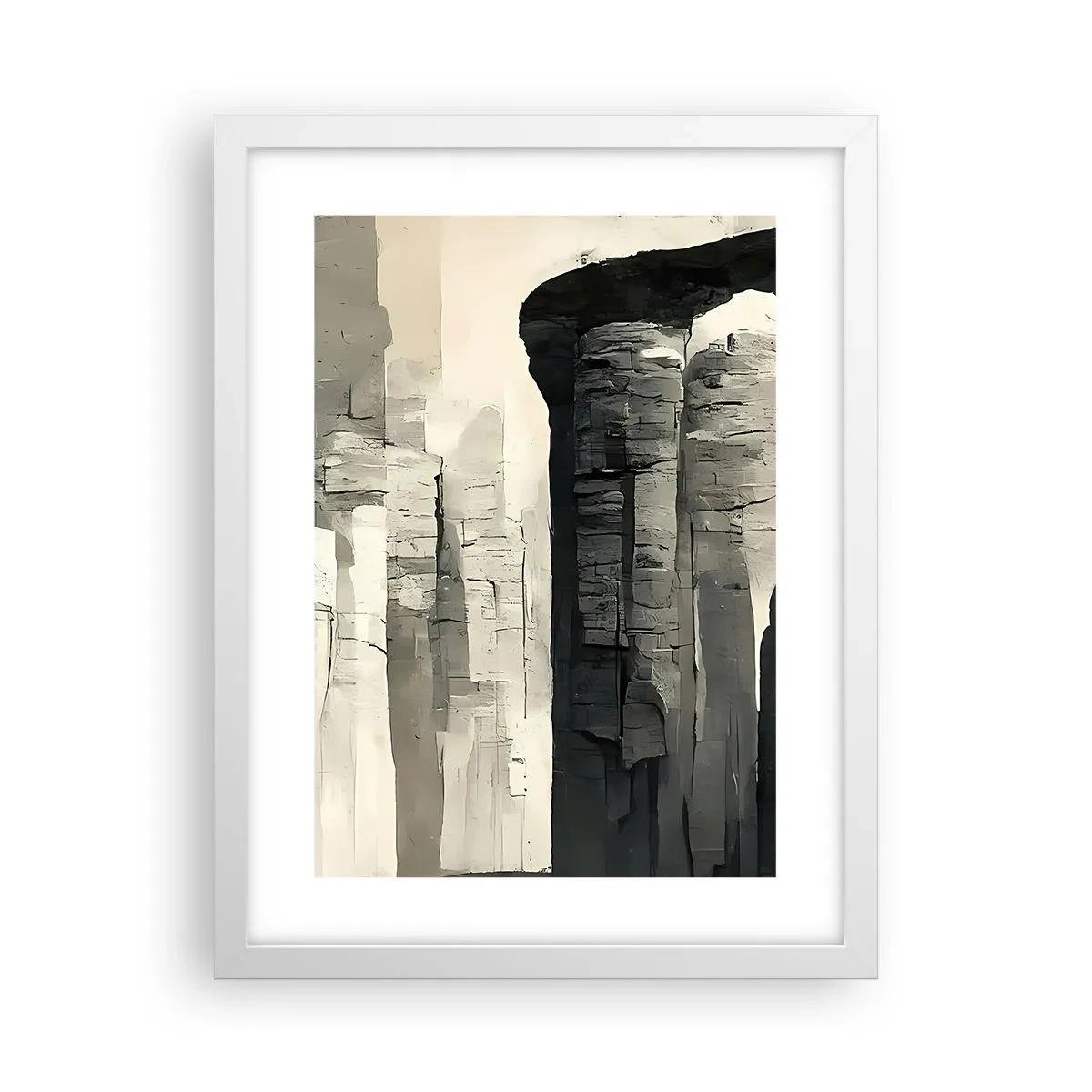 Pôster em moldura branca - A majestade da antiguidade - 30x40 cm