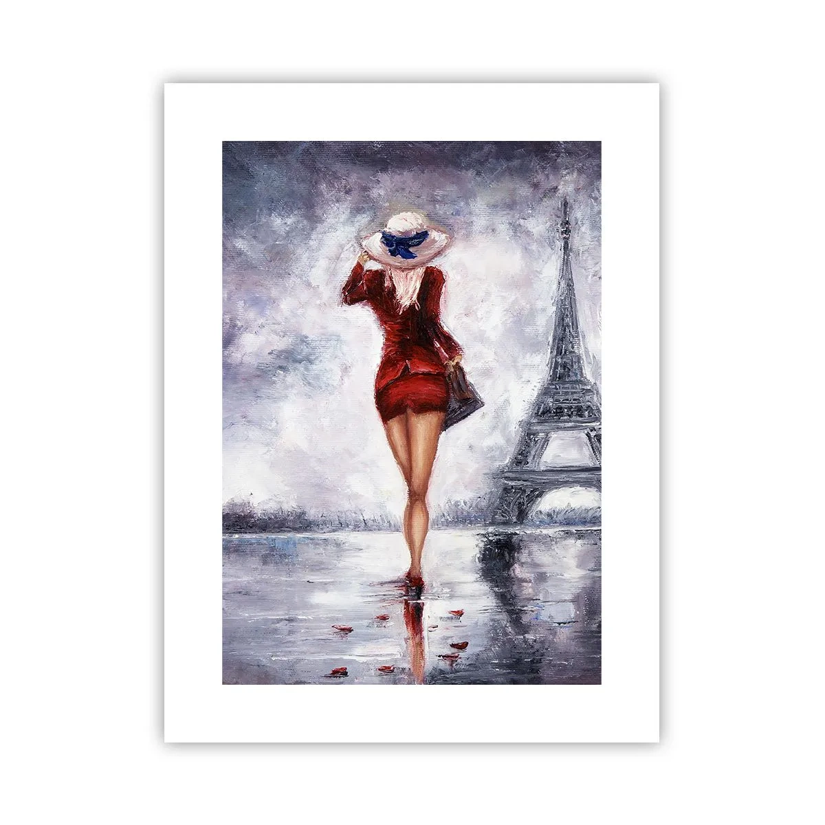 Pôster - Símbolos parisienses - 30x40 cm