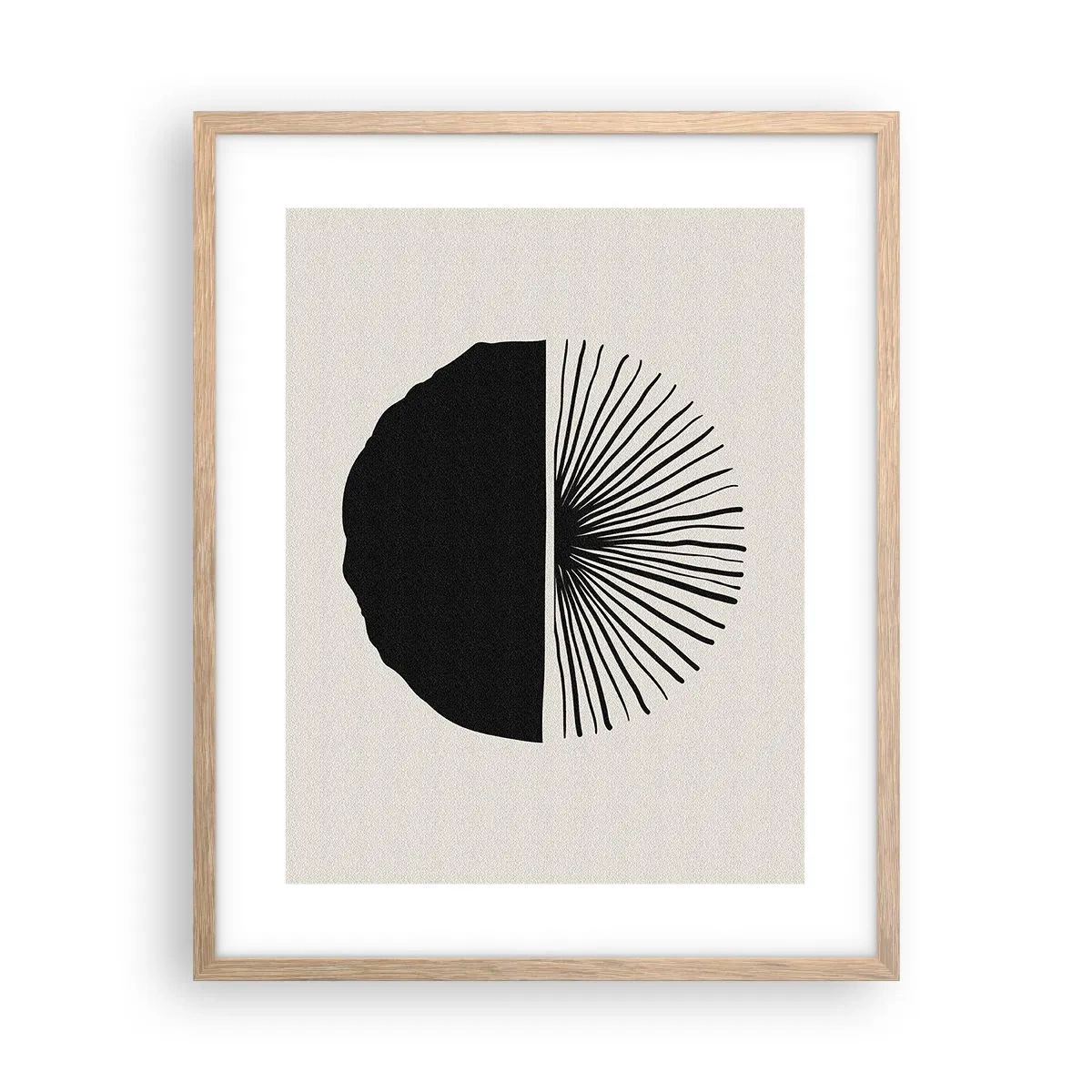 Pôster com moldura de carvalho claro - Uma gama de possibilidades - 40x50 cm