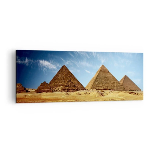 Quadro em tela - 40 séculos vos contemplam - 140x50 cm