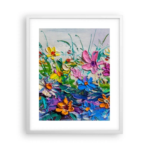 Pôster em moldura branca - Não é de todo natureza morta - 40x50 cm