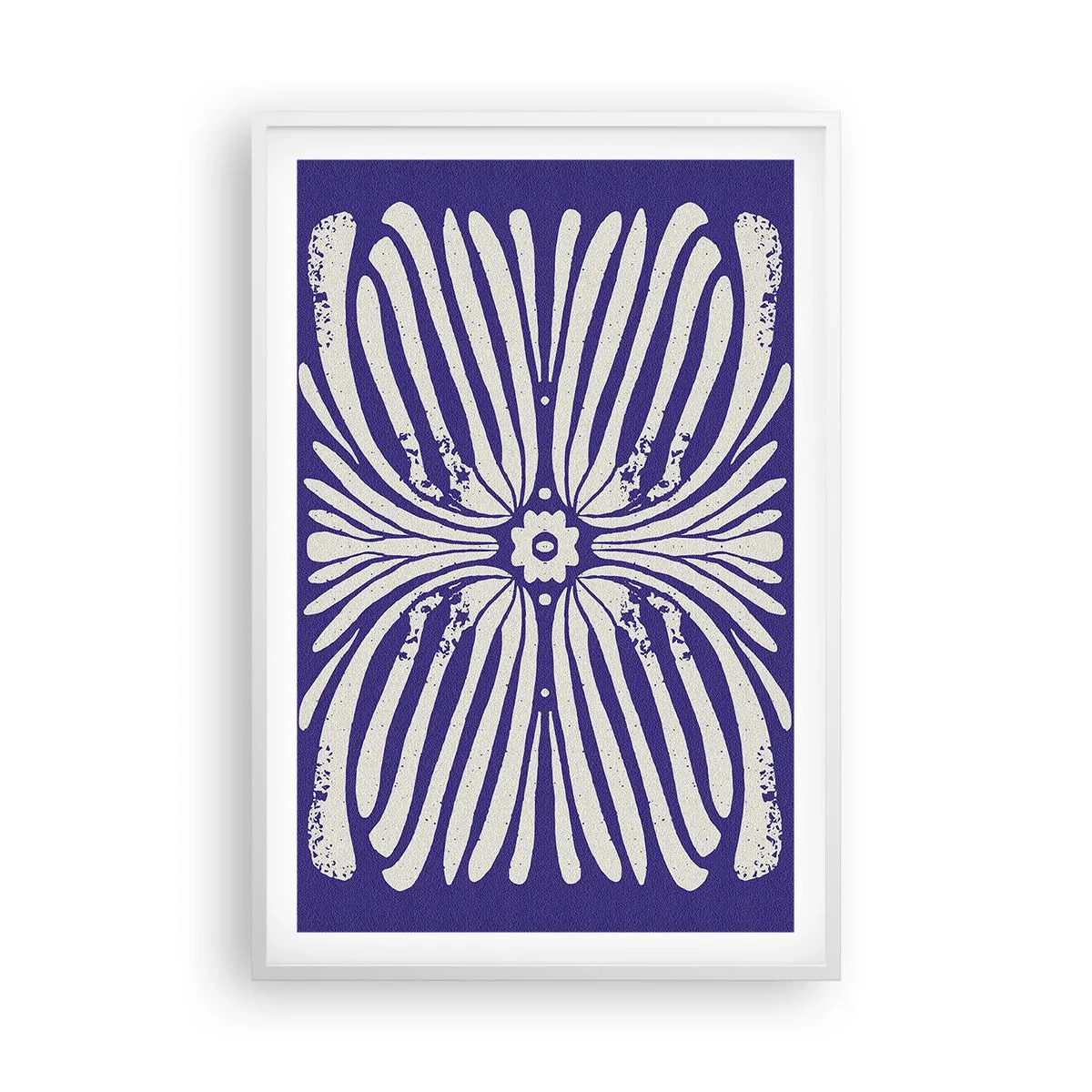 Pôster em moldura branca - Inspirações étnicas - 61x91 cm