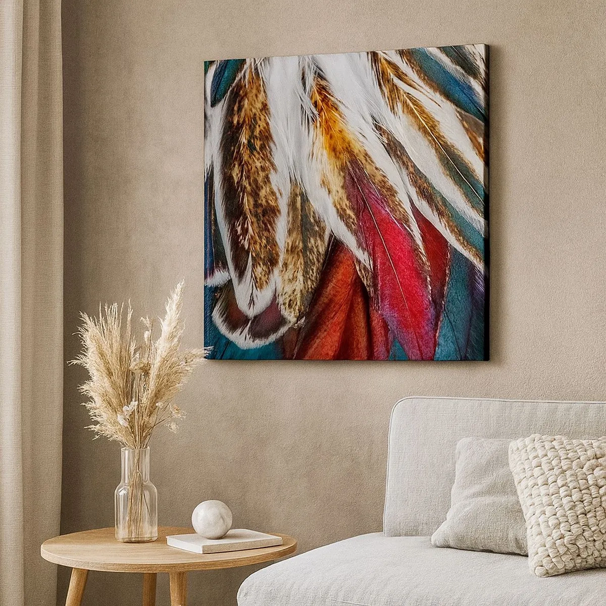 Quadro em tela - Segredos de vôo - 30x30 cm