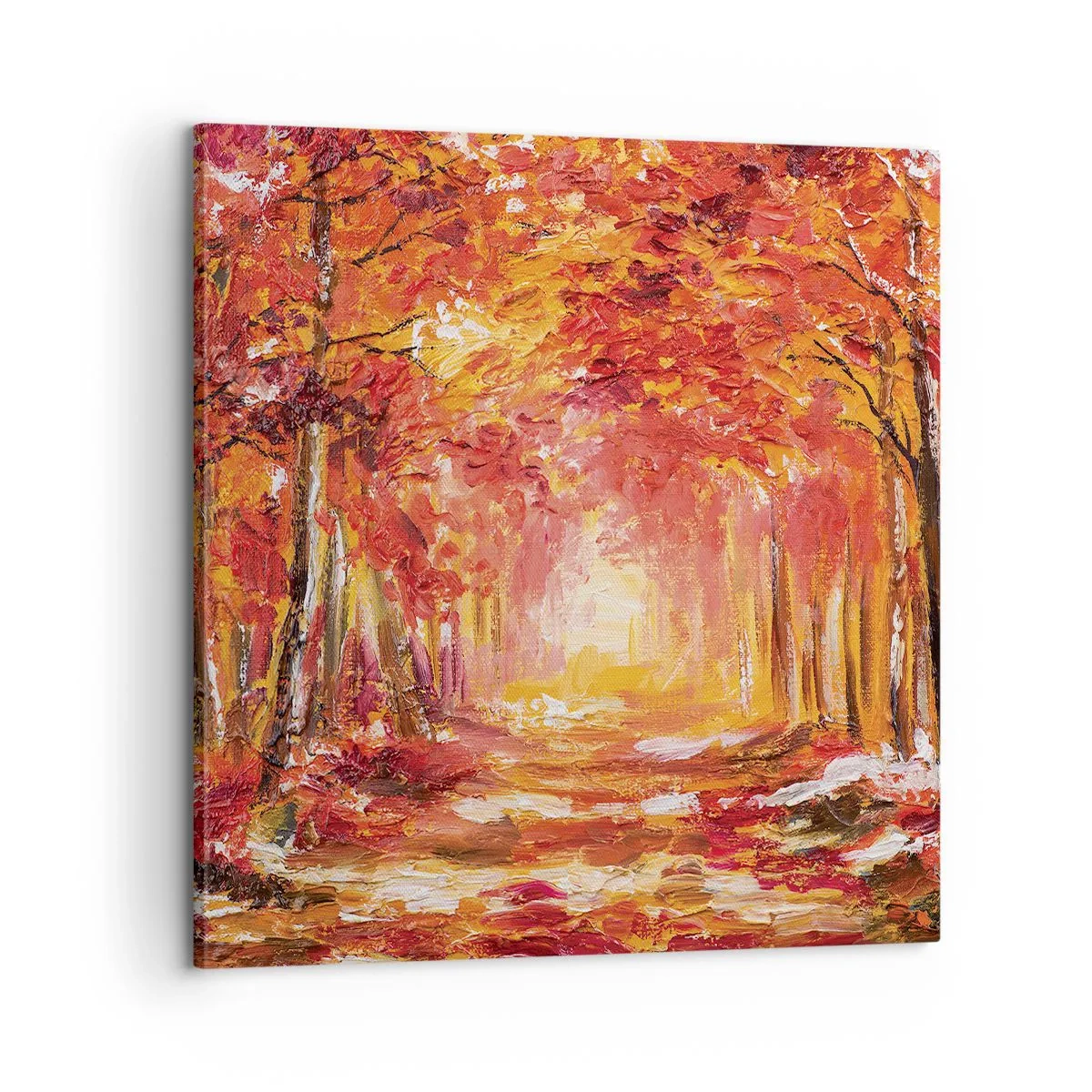 Quadro em tela - Floresta de cobre - 60x60 cm
