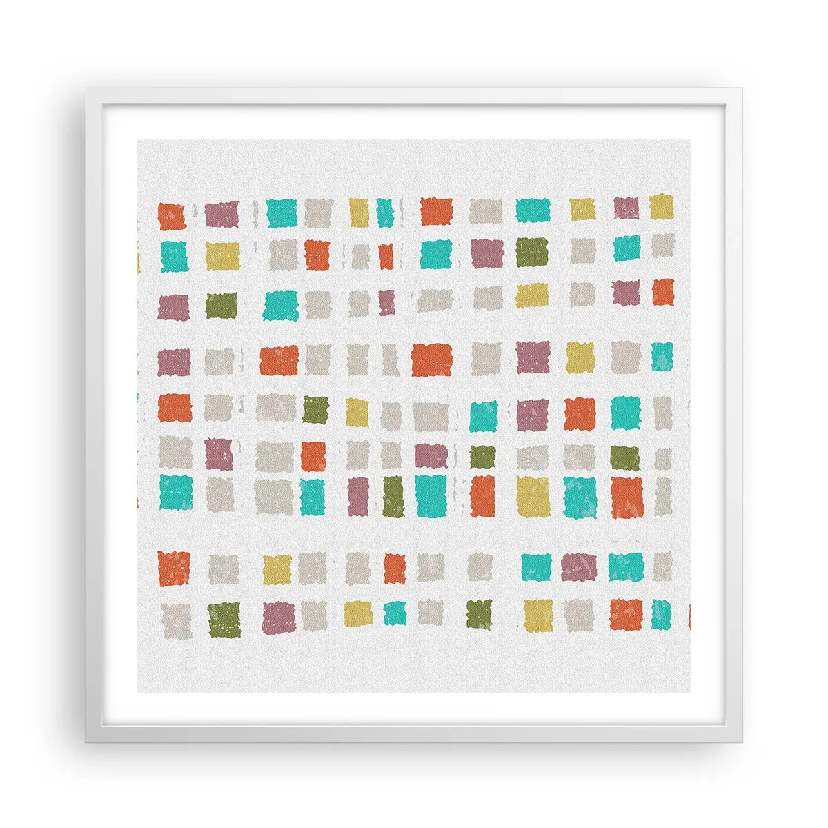 Pôster em moldura branca - Jogo desconhecido - 60x60 cm