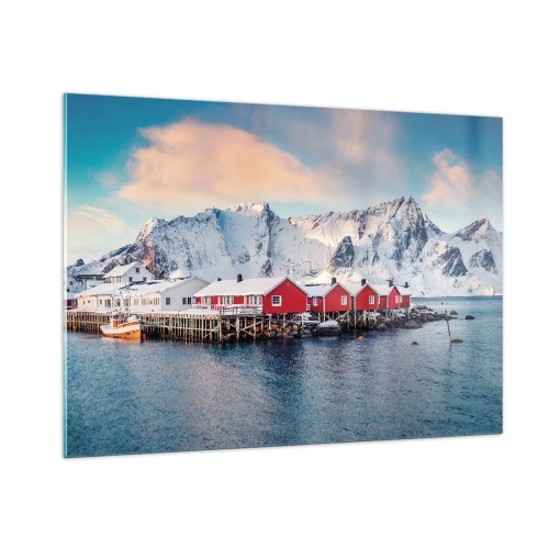 Quadro em vidro - Refpugio do Norte - 100x70 cm