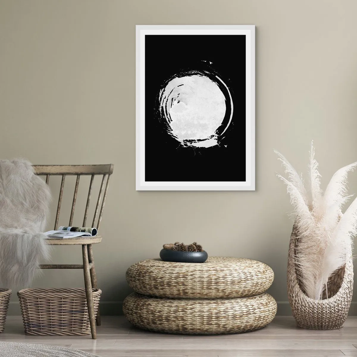 Pôster em moldura branca - Boa saída - 61x91 cm