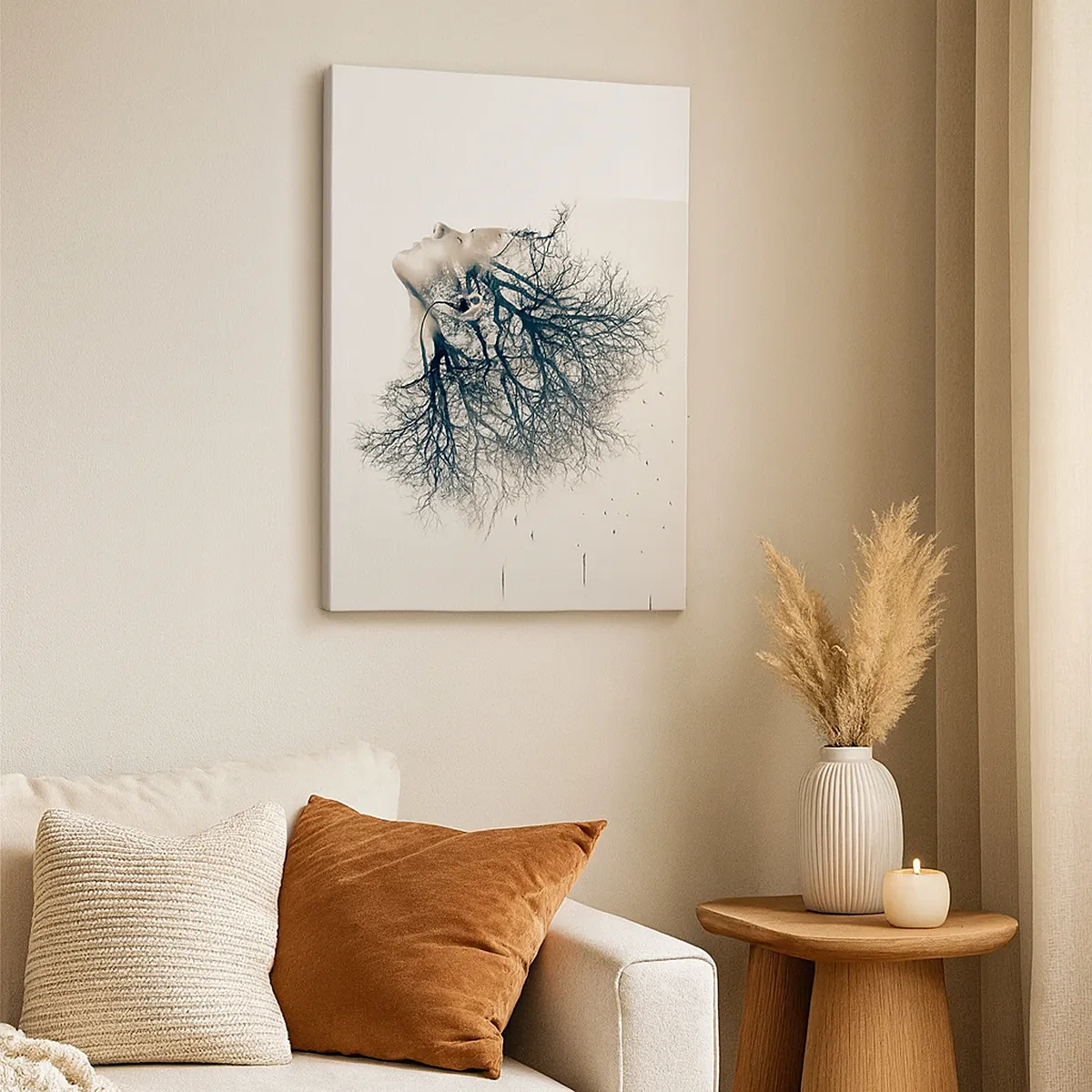 Quadro em tela - Ouvir o sussurro da árvore - 50x70 cm