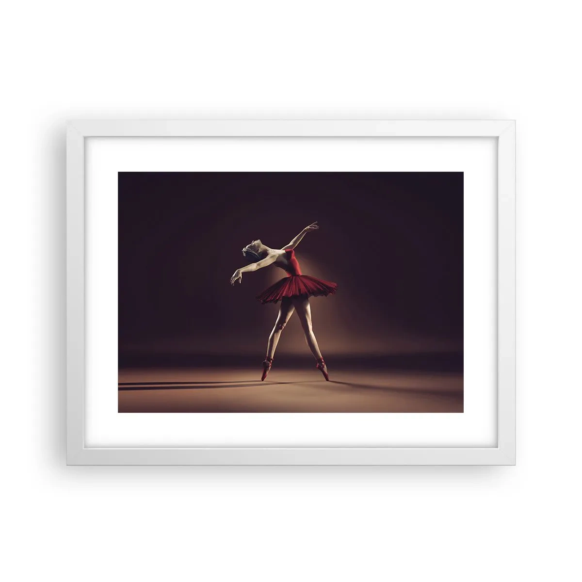 Pôster em moldura branca - Prima ballerina - 40x30 cm