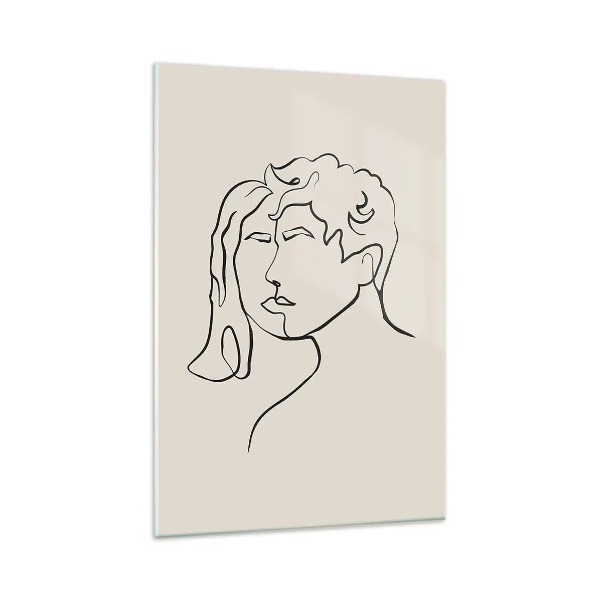 Quadro em vidro - E fornou-se a união - 80x120 cm