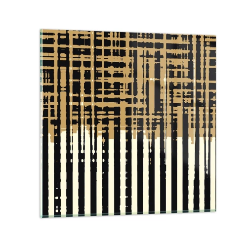 Quadro em vidro - Abstração arquitetónica - 30x30 cm