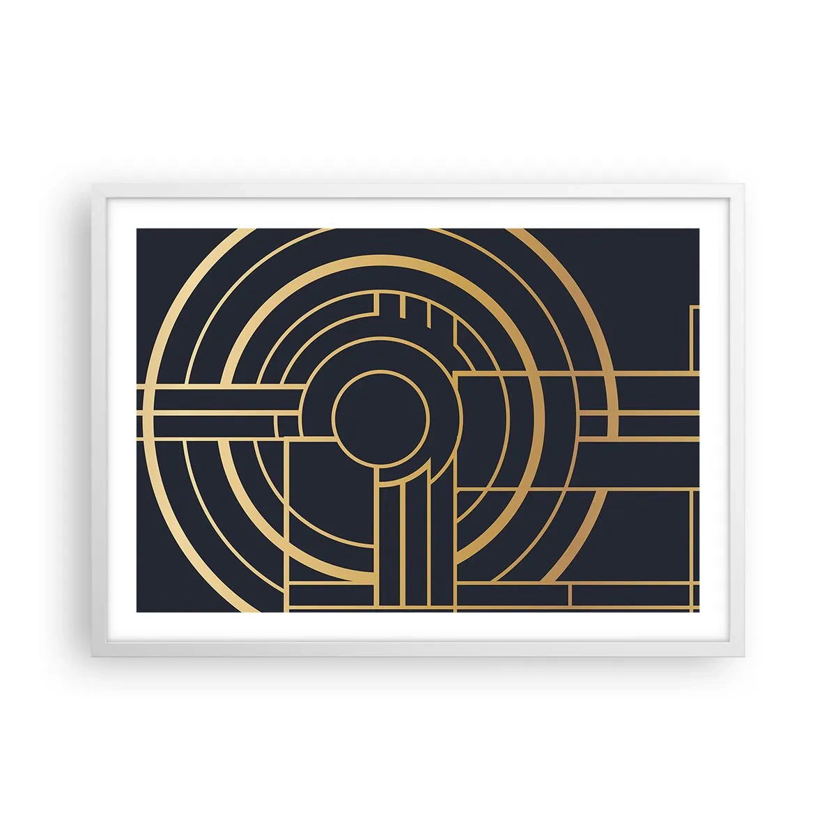 Pôster em moldura branca - Rotação das coisas - 70x50 cm