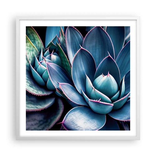 Pôster em moldura branca - Força vital - 60x60 cm