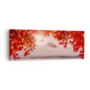 Quadro em tela - No clima japonês - 140x50 cm