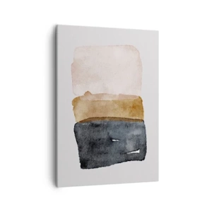 Quadro em tela - Composição das cores da terra - 50x70 cm