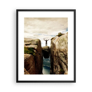 Pôster com moldura preta - Como me sinto?! - 40x50 cm