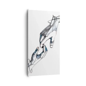 Quadro em tela - Um bom gesto - 65x120 cm