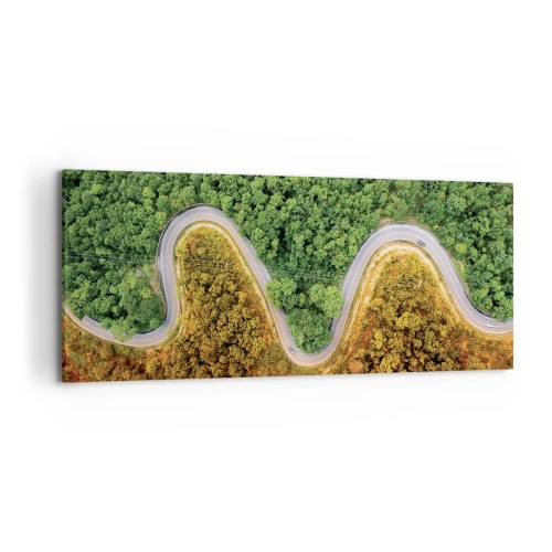 Quadro em tela - Fronteiras e descobertas - 120x50 cm