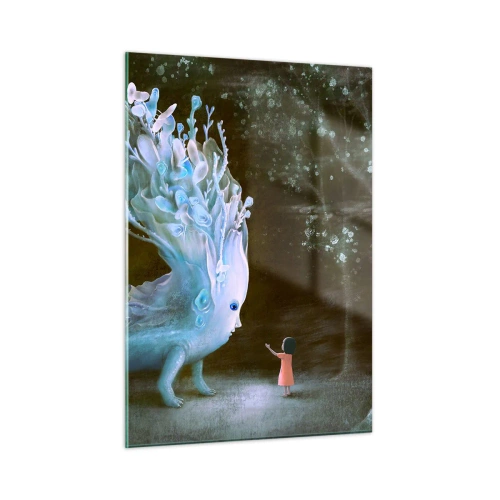 Quadro em vidro - Encontro fantástico - 50x70 cm