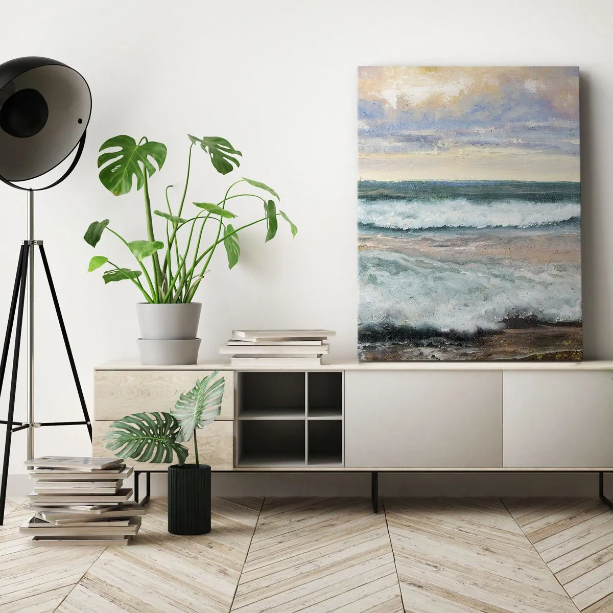 Quadro em tela - Aqui suavizas a alma - 50x70 cm