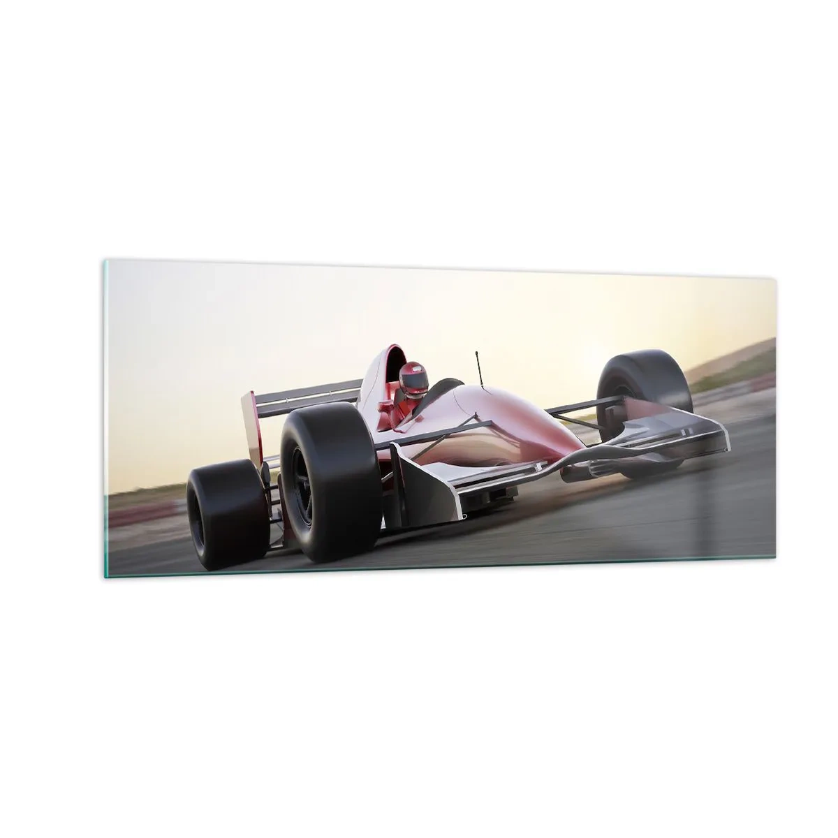 Quadro em vidro - Sempre um vencedor - 100x40 cm