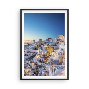 Pôster com moldura preta - A essência grega - 61x91 cm