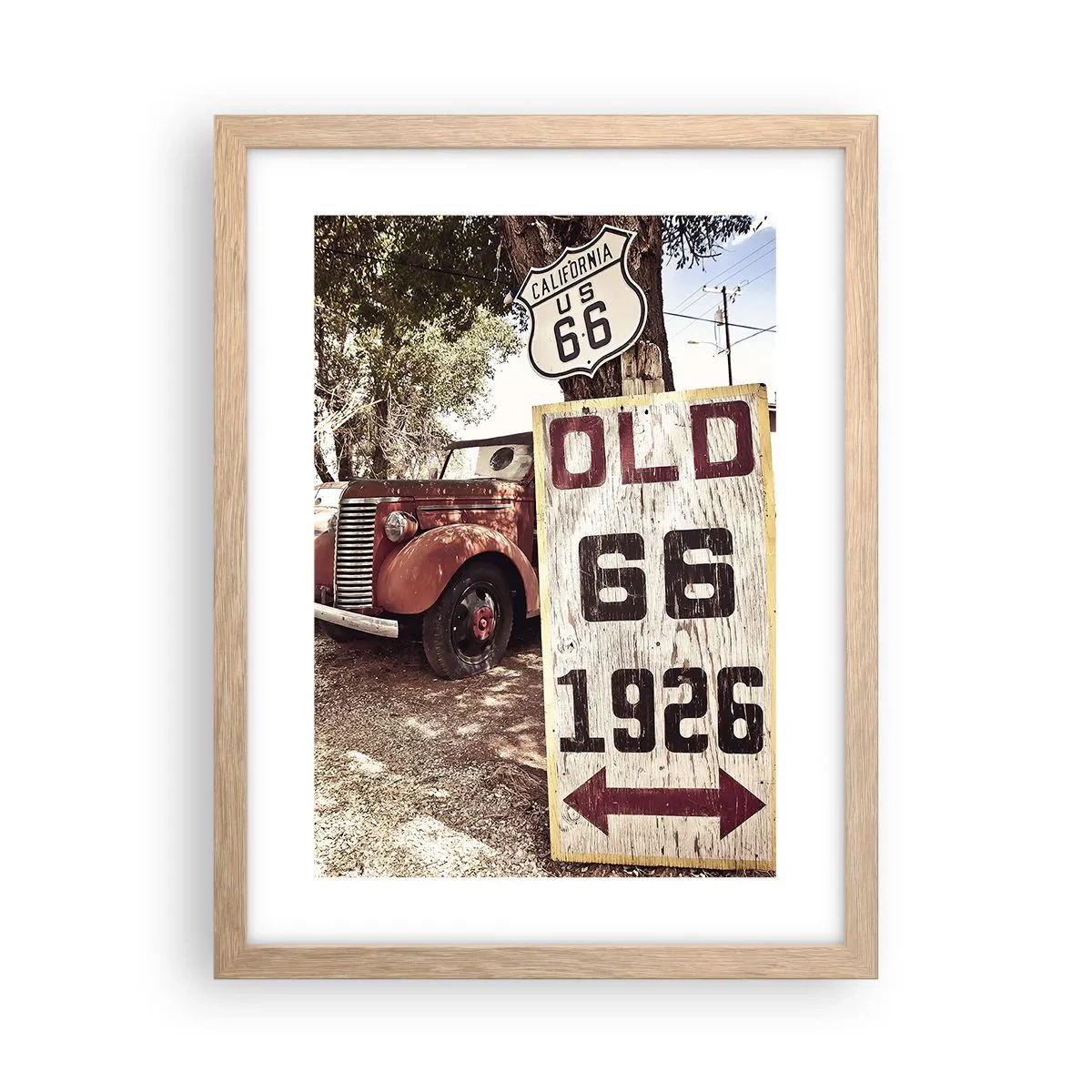 Pôster com moldura de carvalho claro - A lenda de uma província americana - 30x40 cm