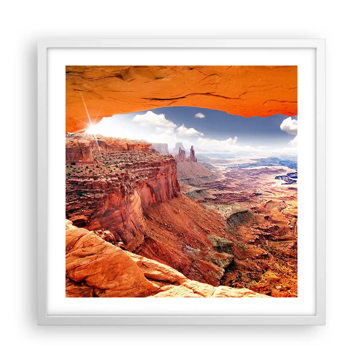 Pôster em moldura branca - Esculpido pela própria natureza - 50x50 cm