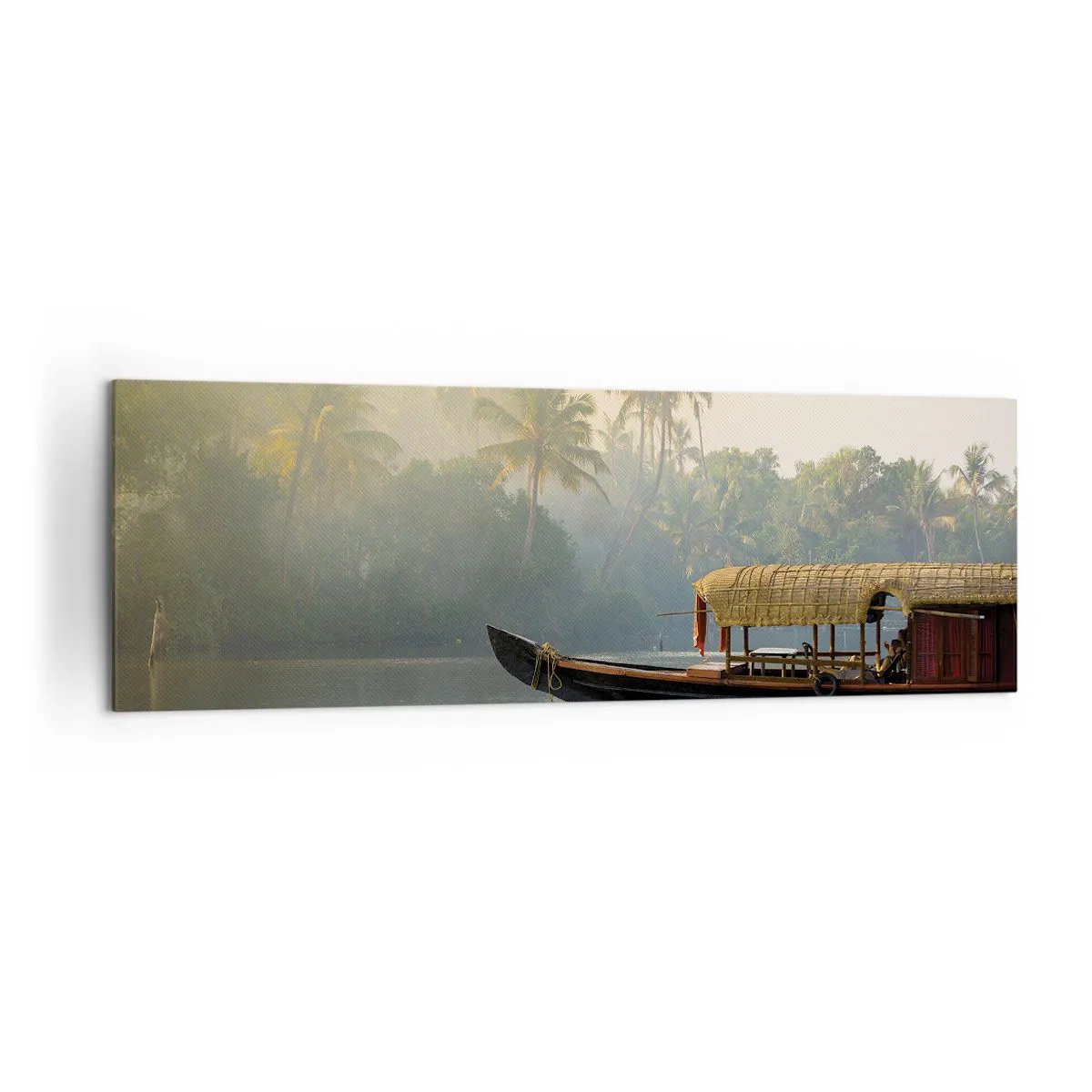 Quadro em tela - Casa no rio - 160x50 cm