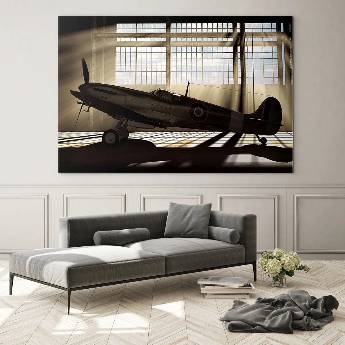 Quadro em vidro - Descanso do Guerreiro - 70x50cm - Descanso do guerreiro - Decoração de parede moderna para a sala de estar e quarto ARTTOR